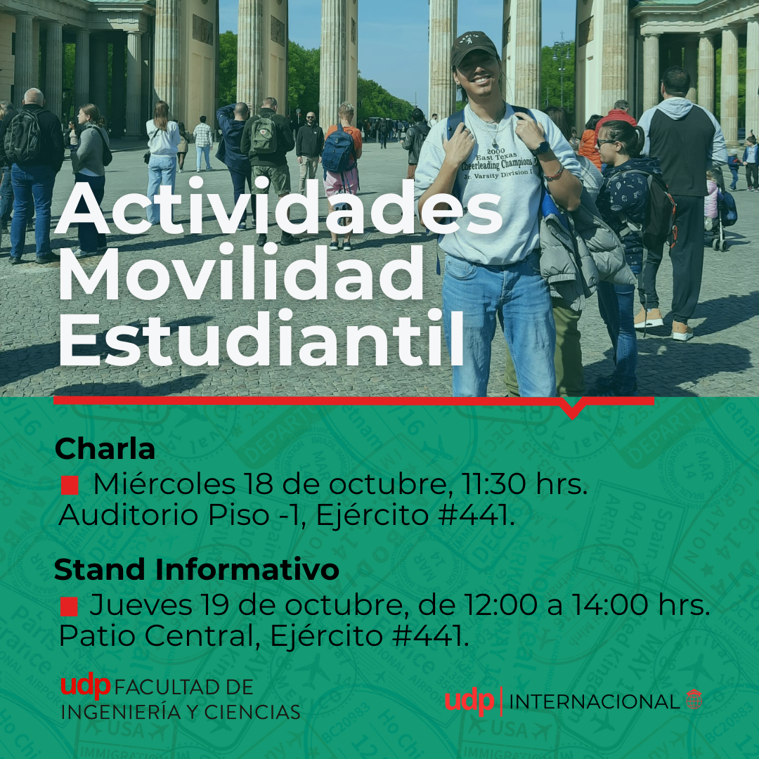 Charla Movilidad Estudiantil – Facultad de Ingeniería y Ciencias UDP